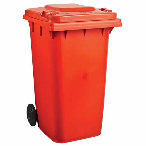 Manufacturer Plastic Dustbin with Rolling Cover Outdoor Waste Bins & Garbage Containers Kitchen Recycling