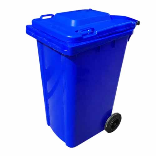 Green Plastic trash Bins Hdpe 120l Wheeled Dustbin For Garbage Contain